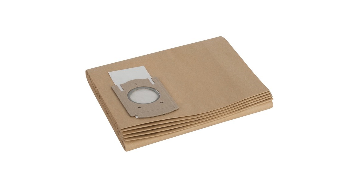 Bosch Papierfilterbeutel, für GAS 12-50, Staubsaugerbeutel(5 Stück)