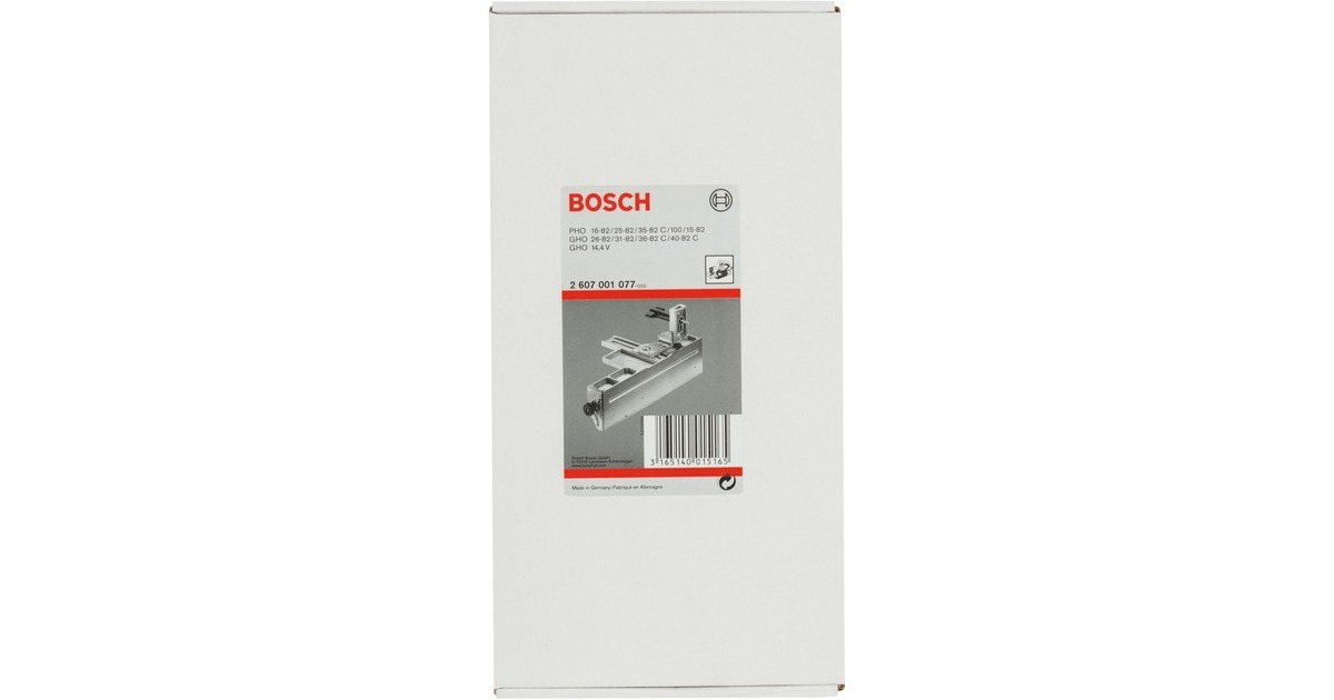Bosch Parallel- und Winkelanschlag 2607001077, Führung(für Elektrohobel)