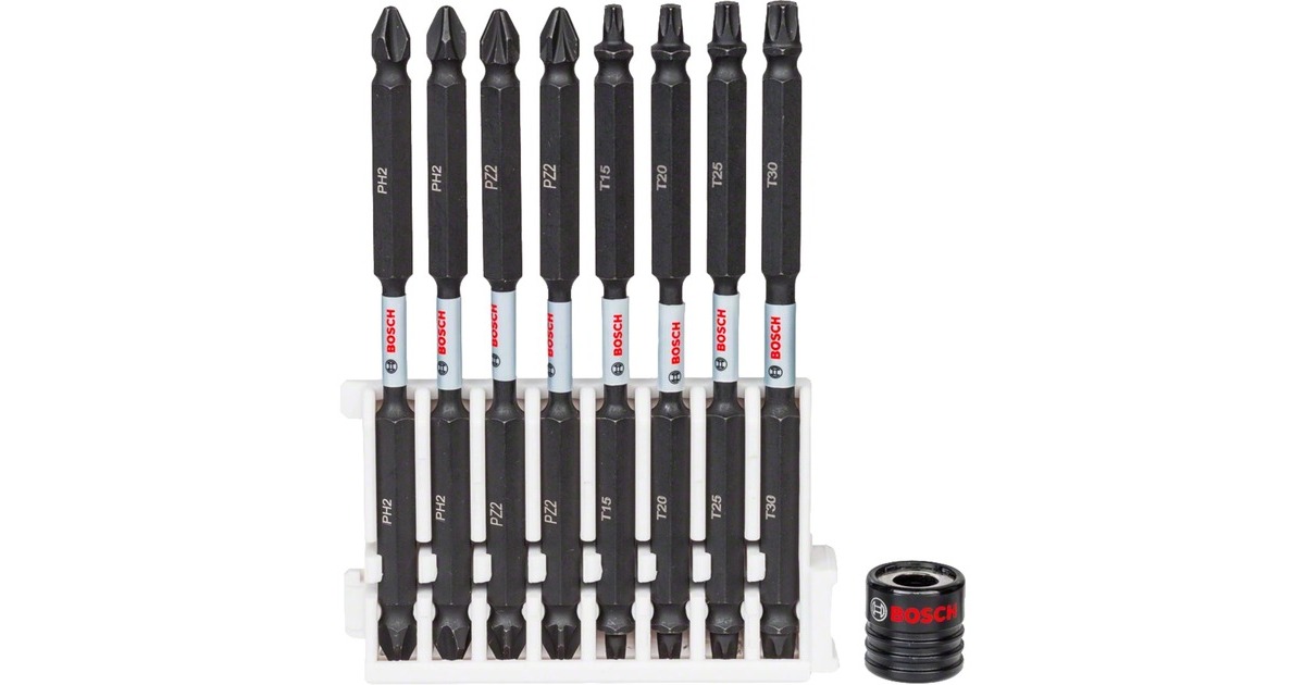 Bosch Pick and Click Impact Control Doppelklingenbit-Satz, 9-teilig(110mm, TORX, PH, PZ)