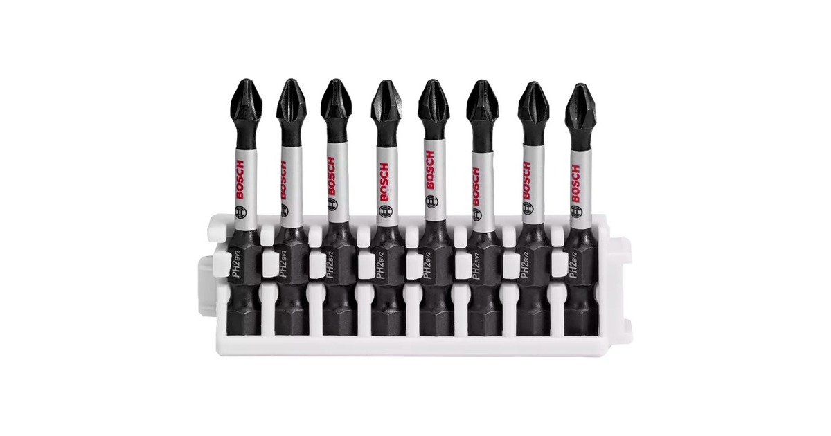 Bosch Pick and Click Impact Control Schrauberbit-Satz PH2, 8-teilig(50mm)