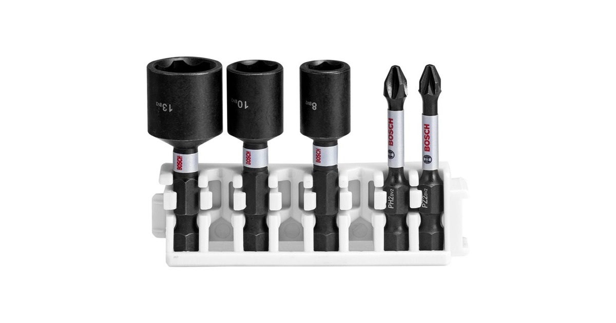 Bosch Pick and Click Impact Control Steckschlüssel- und Schrauberbit-Satz(5-teilig, 50mm)