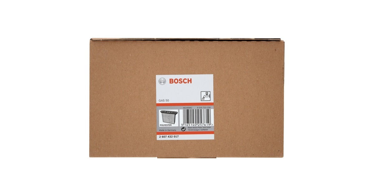 Bosch Polyester-Faltenfilter, für GAS 50, GAS 50 M(2 Stück)
