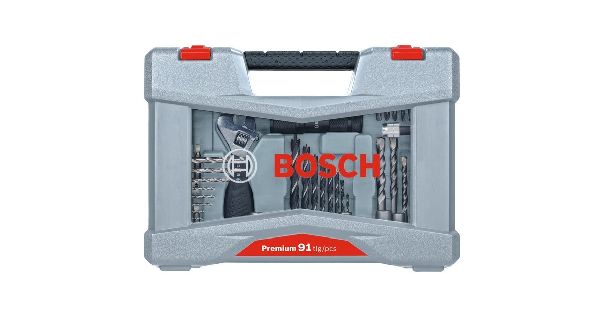 Bosch Premium X-Line Bohrer- /Schrauber-Set, 91-teilig, Bohrer- & Bit-Satz(grün)