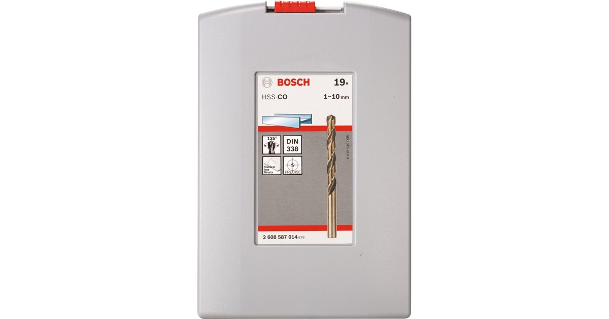 Bosch ProBox HSS-Co Robust Line Metallbohrer-Satz, 19-teilig