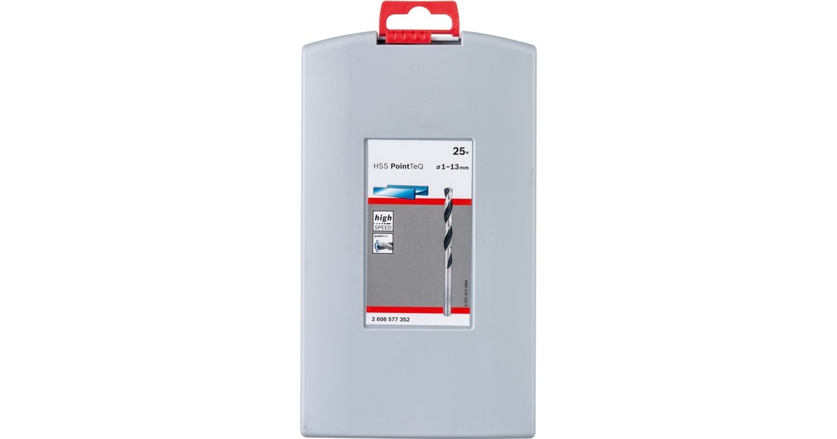 Bosch ProBox HSS-Spiralbohrer-Satz PointTeQ, 135°, 25-teilig