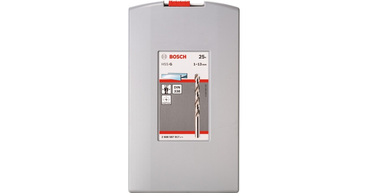 Bosch ProBox Metallbohrer-Satz HSS-G, DIN 338, 135°(25-teilig)