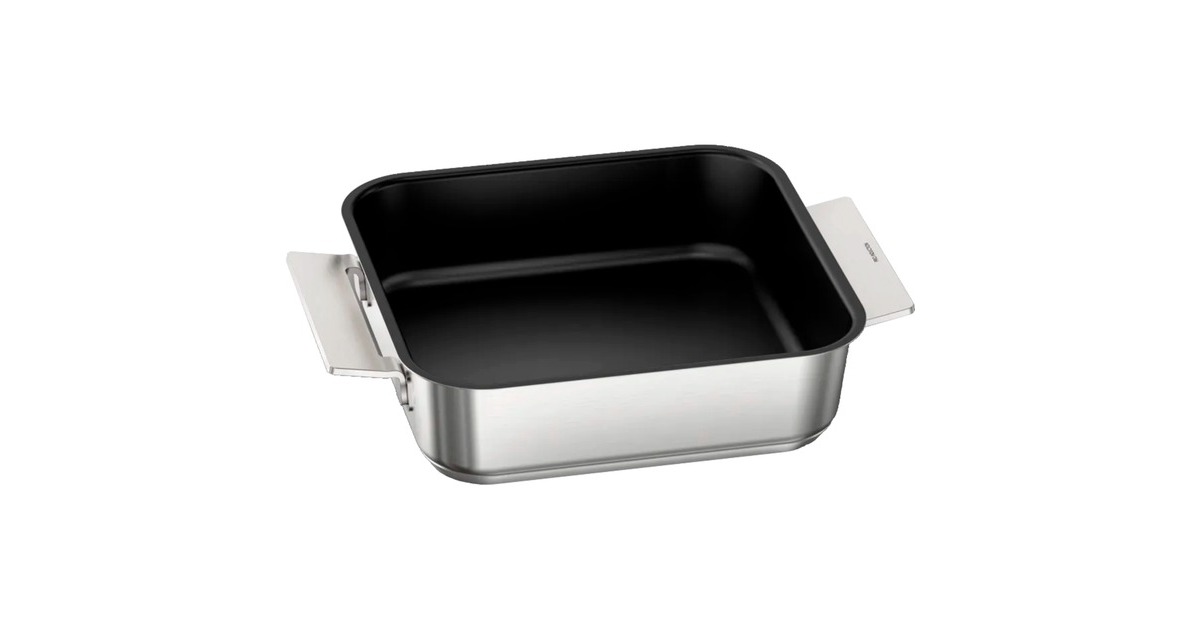 Bosch Pro Induction Flex Pfannen-Set HEZ9FF040, 4-teilig(edelstahl/schwarz, 1x groß, 1x medium, 2x klein mit Glasdeckel)