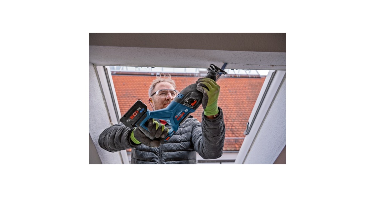 Bosch Profi Set Holzbau 18V: GSB 18V-110C + GKS 18V-68GC + GSA 18V-28, Werkzeug-Set(blau, 1x Akku ProCORE18V 4,0Ah, 2x Akku ProCORE18V 5,5Ah, L-BOXX)