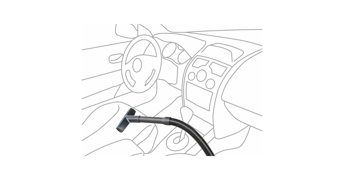 Bosch Profi-Zubehör-Set für Akku-Sauger BCH6 Athlet, Düse(schwarz, 5-teilig)