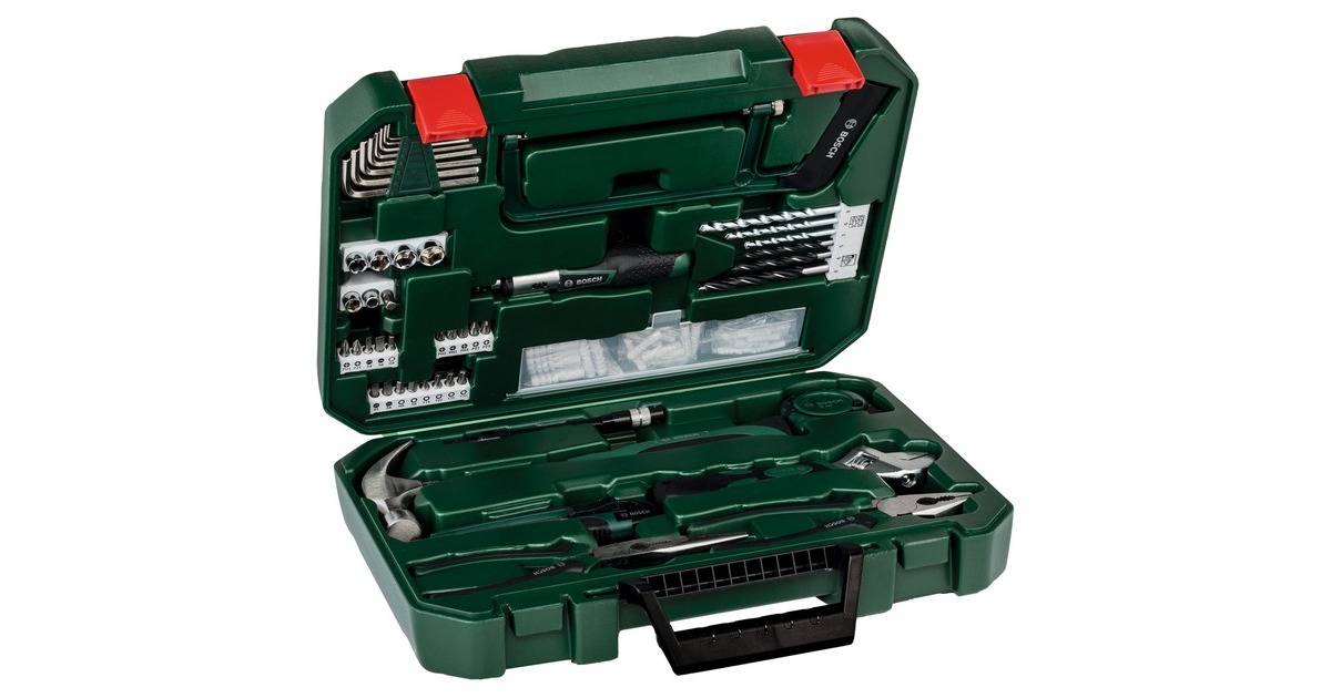 Bosch Promoline All in one Kit, Werkzeug-Set(grün, 110-teilig) Bosch Promoline All in one Kit, Werkzeug-Set(grün, 110-teilig)