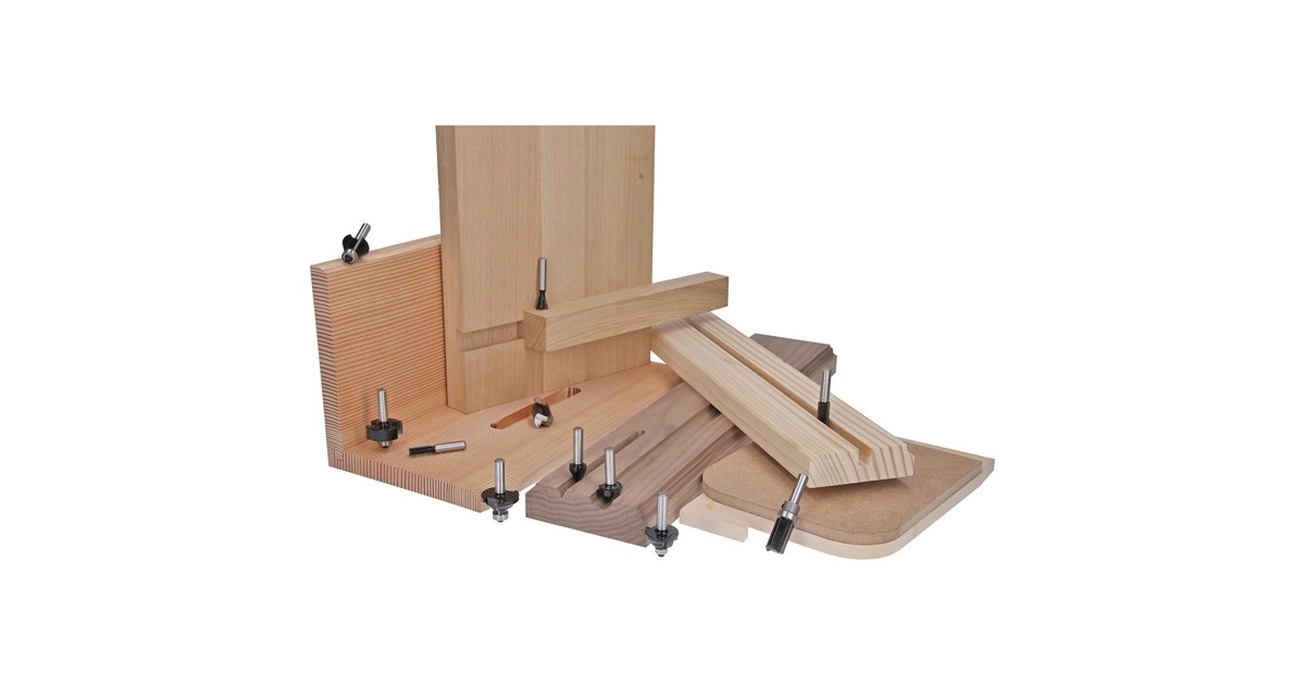 Bosch Rand- und Kantenfräser-Set, 6-teilig(6mm-Schaft)