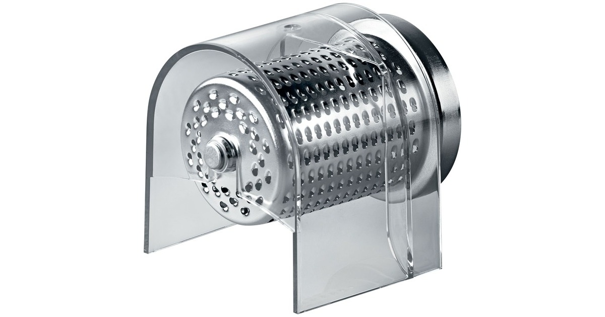 Bosch Reibeaufsatz MUZ45RV2, Zerkleinerer(aluminium, für Küchenmaschine MUM4, MUM5 mit Fleischwolf)