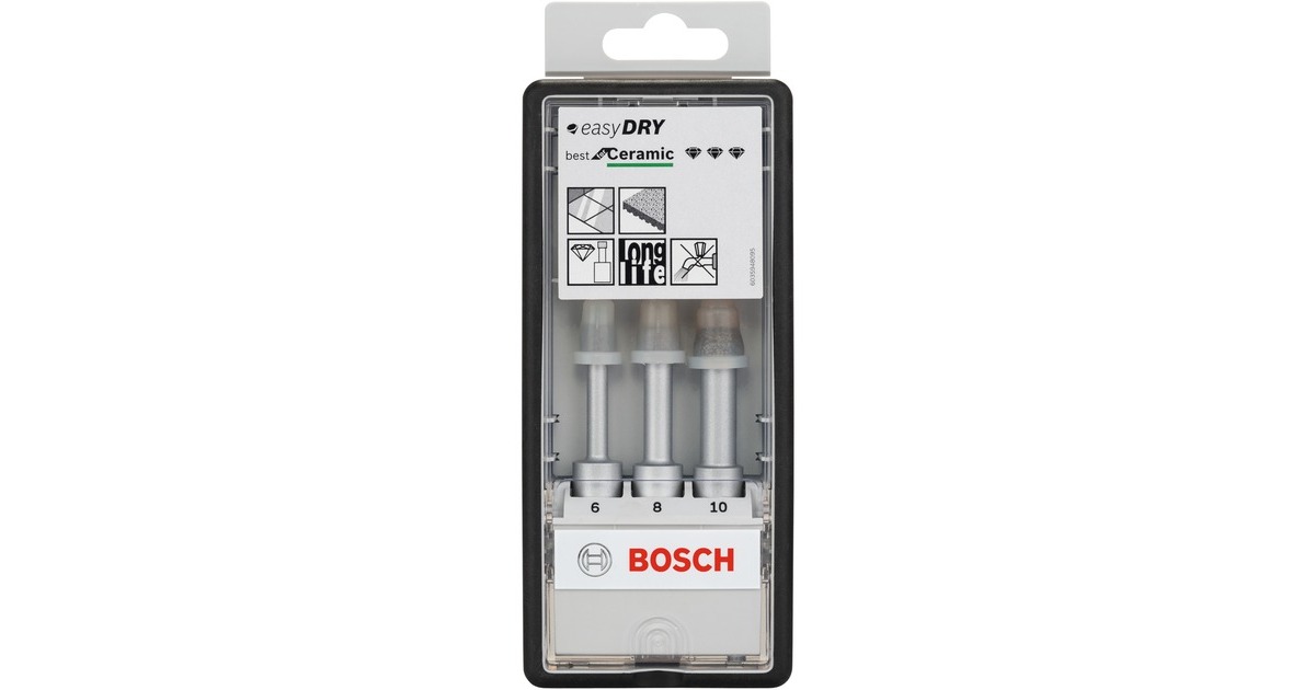 Bosch Robust Line Diamant-Trockenbohrer-Satz Easy Dry Best for Ceramic(3-teilig)