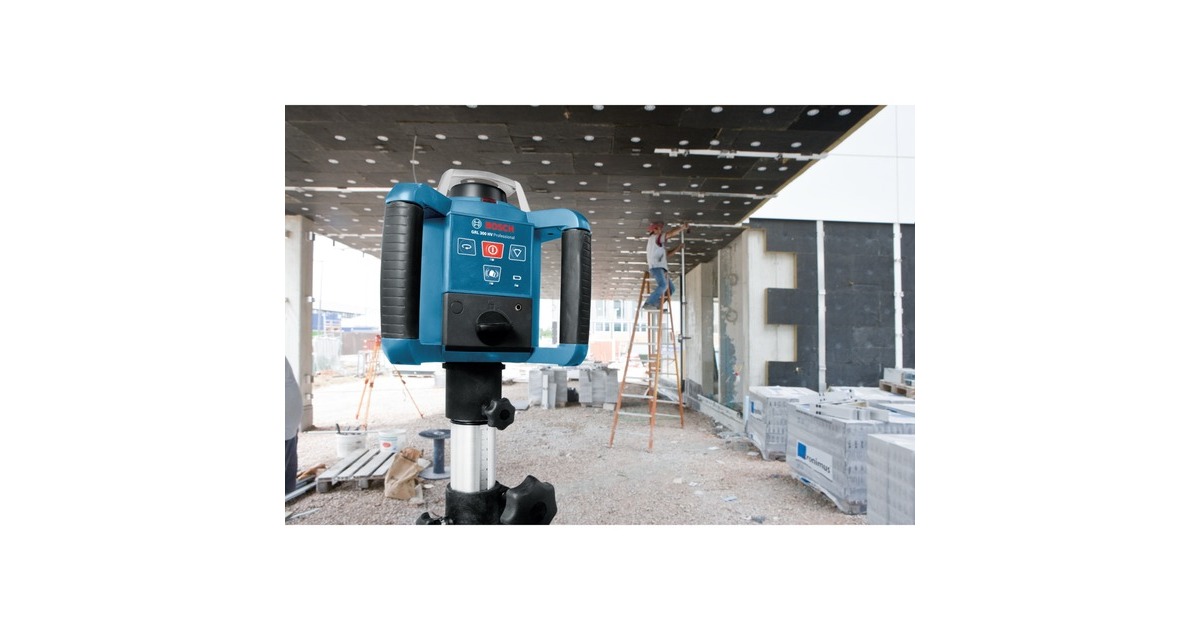 Bosch Rotationslaser GRL 300 HV Professional, mit Halterung(blau/schwarz, Koffer)