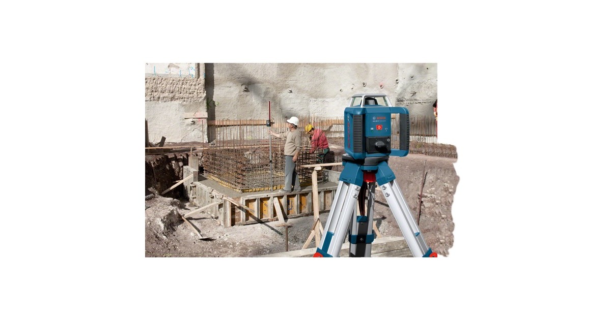 Bosch Rotationslaser GRL 400 H Professional, mit Empfänger(blau/schwarz, Koffer, rote Laserlinie)