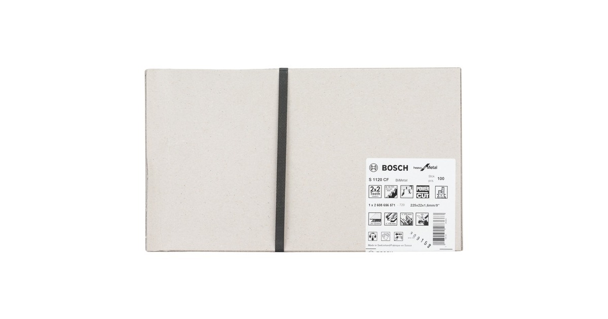 Bosch Säbelsägeblatt S 1120 CF Heavy for Metal, 100 Stück(Länge 225mm)