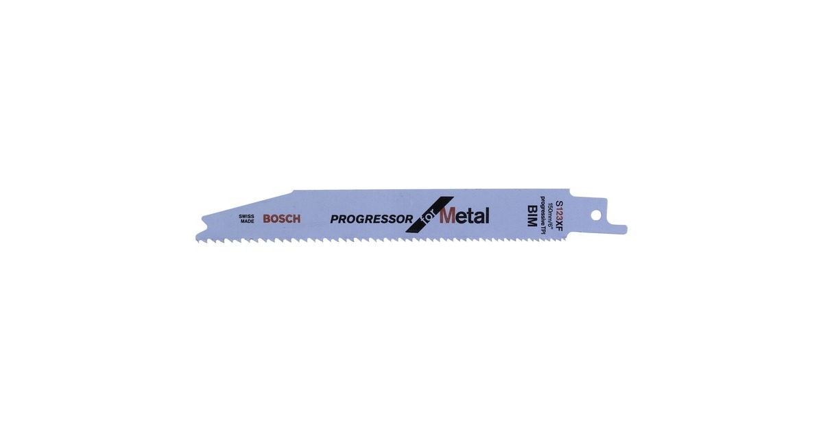Bosch Säbelsägeblatt S 123 XF Progressor for Metal, 2 Stück(Länge 150mm)