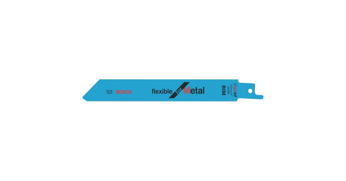 Bosch Säbelsägeblatt S 922 AF Flexible for Metal, 5 Stück(Länge 150mm) Bosch Säbelsägeblatt S 922 AF Flexible for Metal, 5 Stück(Länge 150mm)