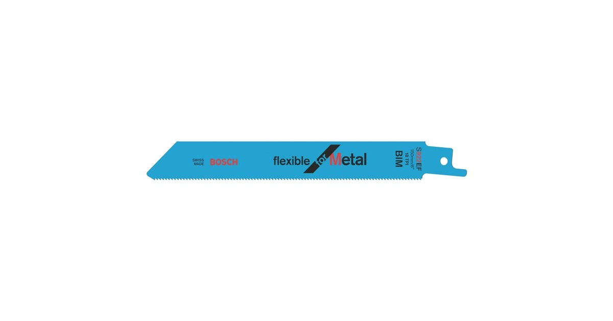 Bosch Säbelsägeblatt S 922 EF Flexible for Metal, 25 Stück(Länge 150mm)