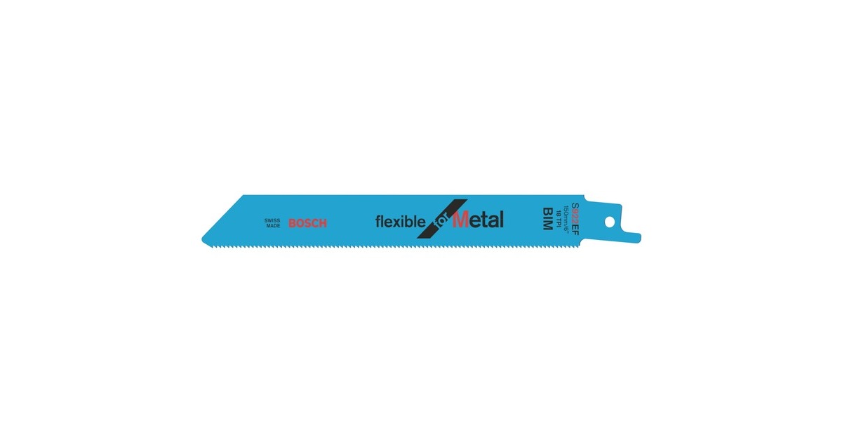 Bosch Säbelsägeblatt S 922 EF Flexible for Metal, 5 Stück(Länge 150mm)