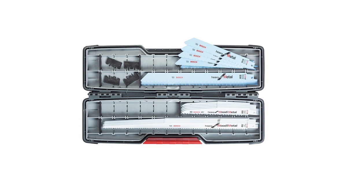 Bosch Säbelsägeblatt-Satz Demolition, 16-teilig(in ToughBox, für Holz und Metall)
