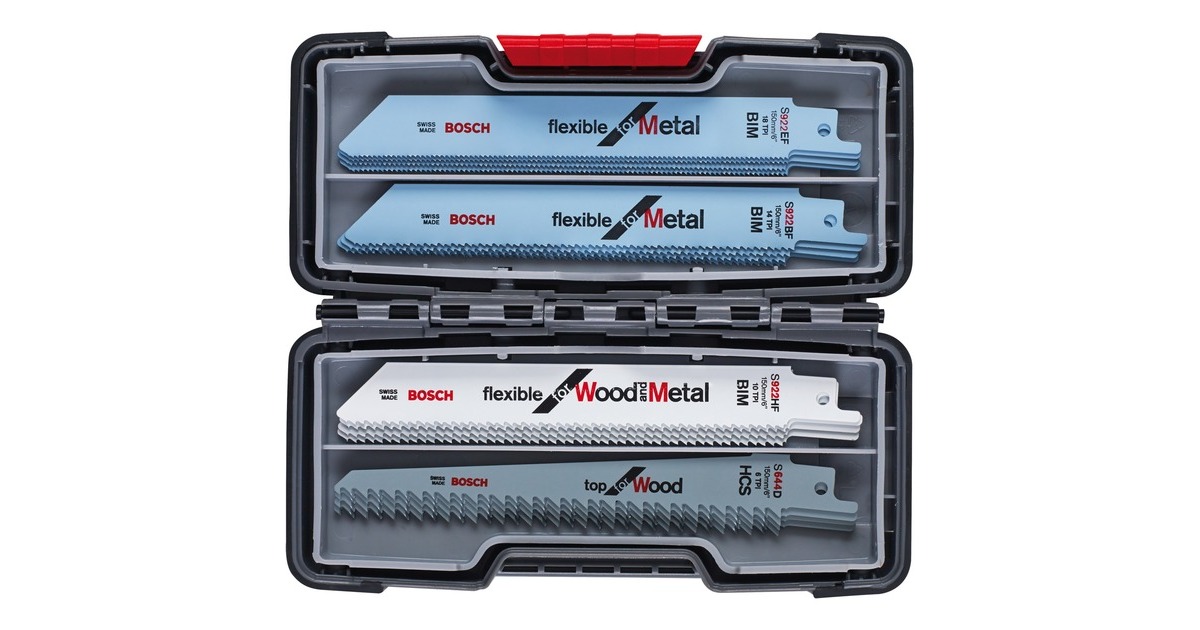 Bosch Säbelsägeblatt-Satz Wood and Metal, 20-teilig(in Toughbox)