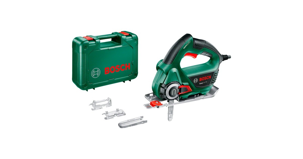 Bosch Säge NanoBlade EasyCut 50, Kettensäge(grün/schwarz, Koffer, 500 Watt)