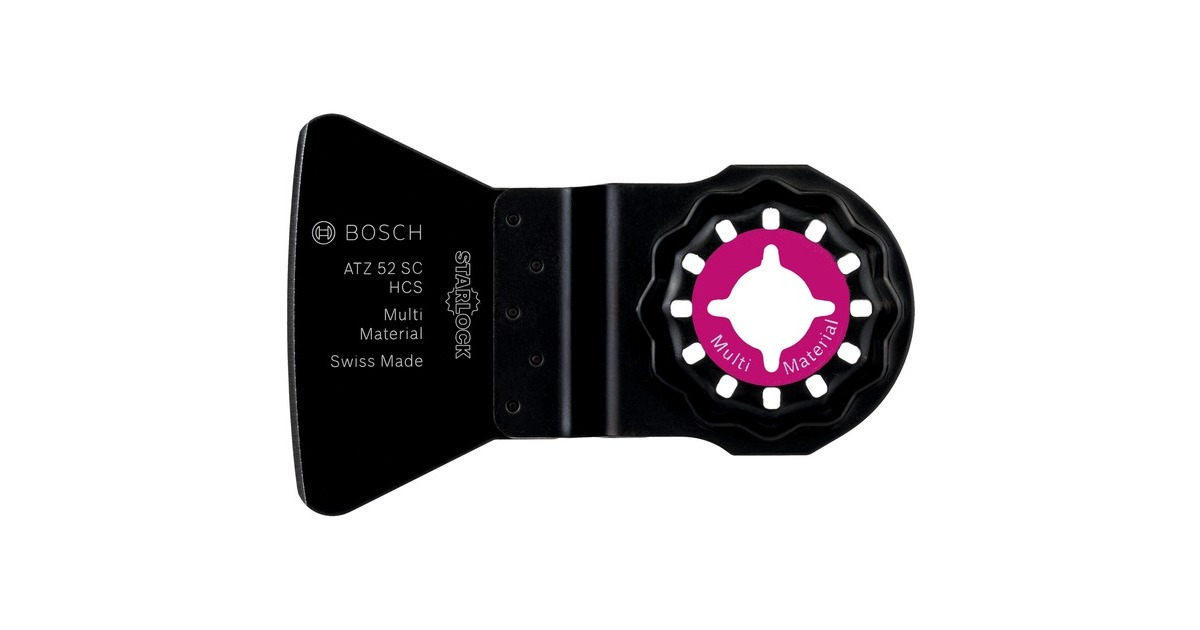 Bosch Schaber ATZ 52 SC Multi Material, biegesteif(10 Stück, HCS, Breite 52mm)