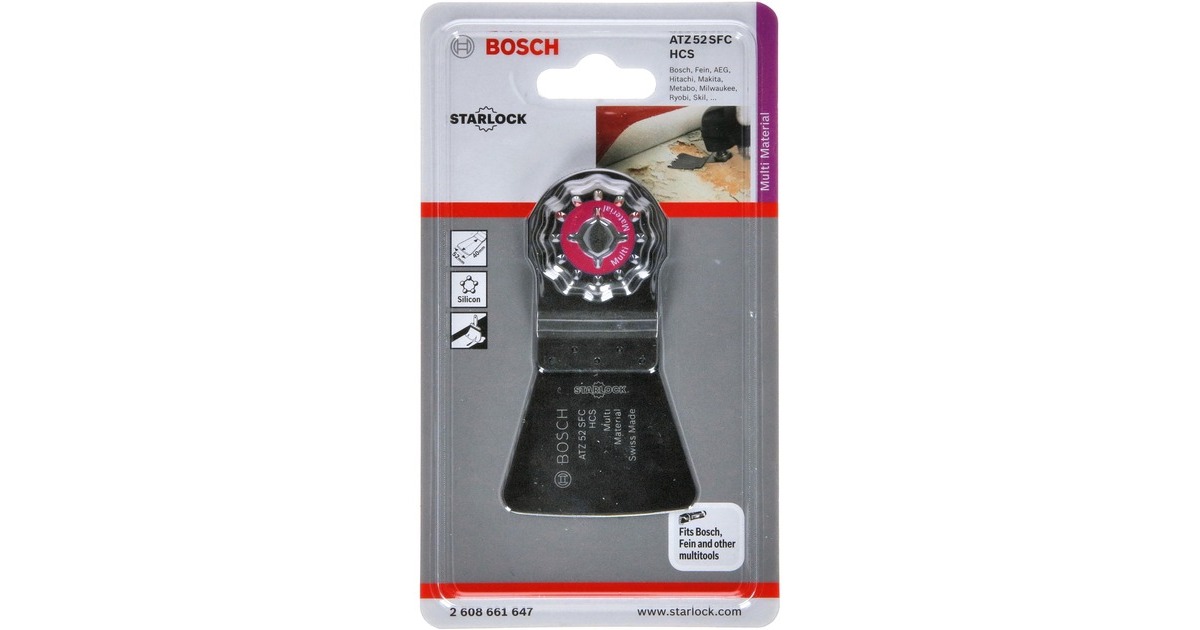 Bosch Schaber ATZ 52 SFC Multi Material, flexibel(HCS, Breite 52mm)