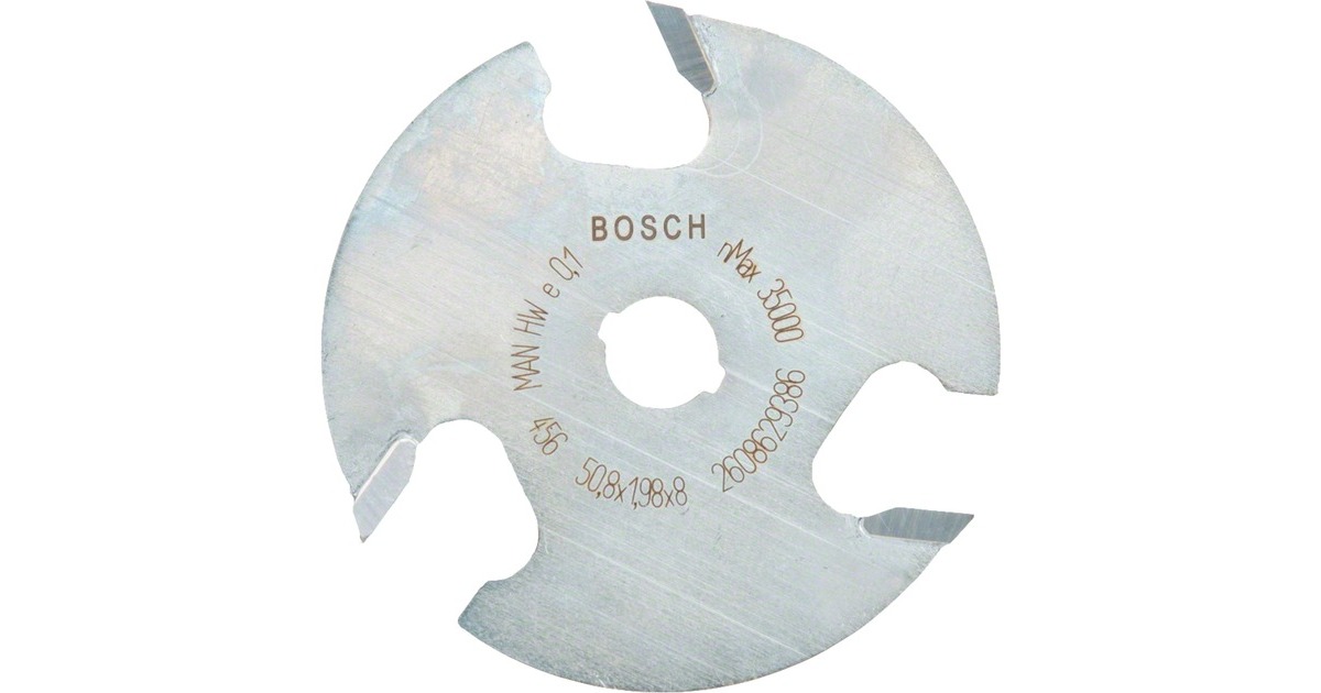 Bosch Scheiben-Nutfräser Expert for Wood, Ø 50,8mm, Arbeitsbreite 2mm(Schaft Ø 8mm, dreischneidig)