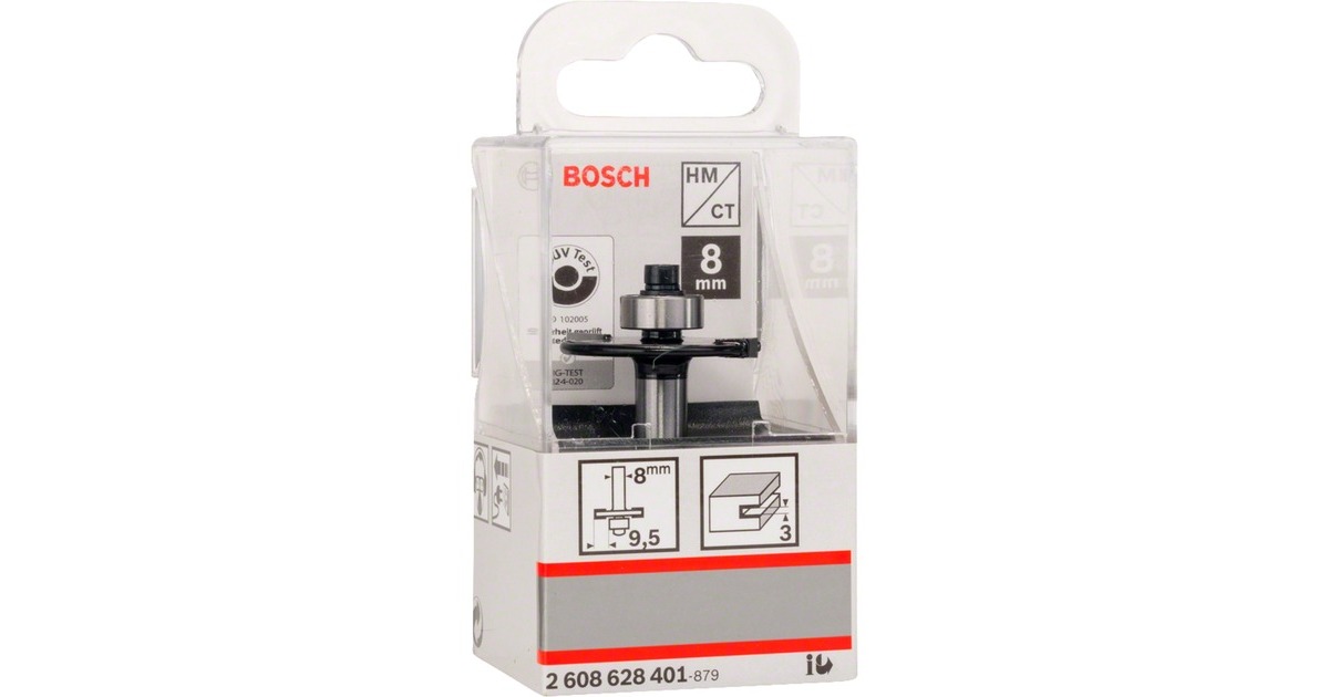 Bosch Scheiben-Nutfräser Standard for Wood, Ø 32mm, Arbeitsbreite 3mm(Schaft Ø 8mm, zweischneidig)