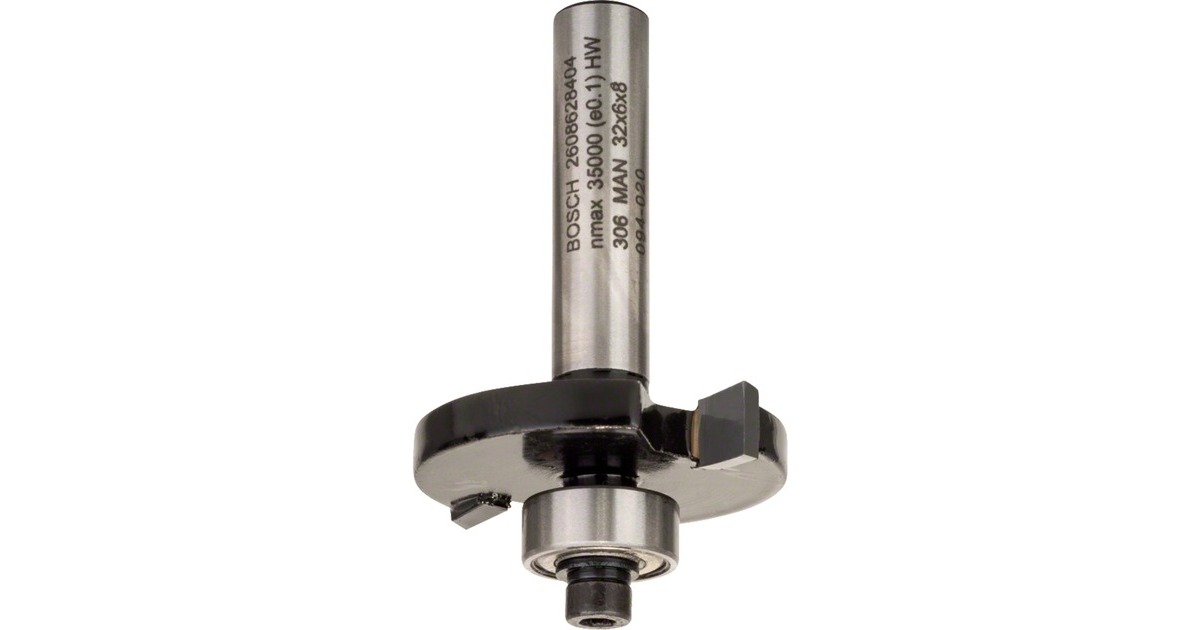 Bosch Scheiben-Nutfräser Standard for Wood, Ø 32mm, Arbeitsbreite 6mm(Schaft Ø 8mm, zweischneidig)