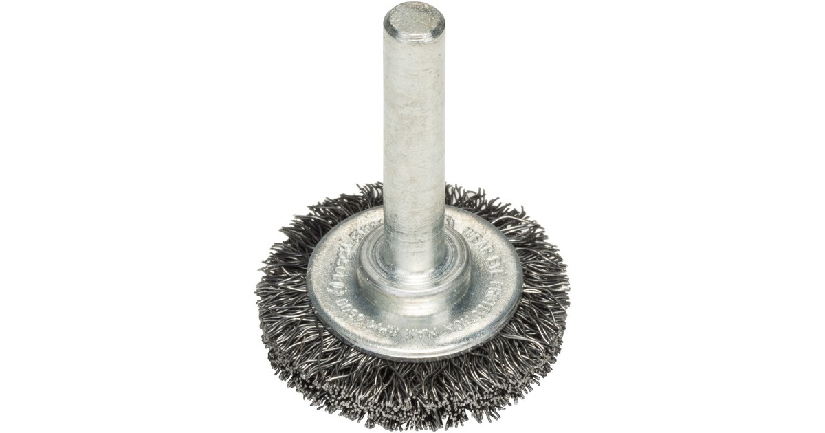 Bosch Scheibenbürste Ø 30mm, gewellter Draht(0,2mm Draht, 6mm Schaft, für Bohrmaschinen)