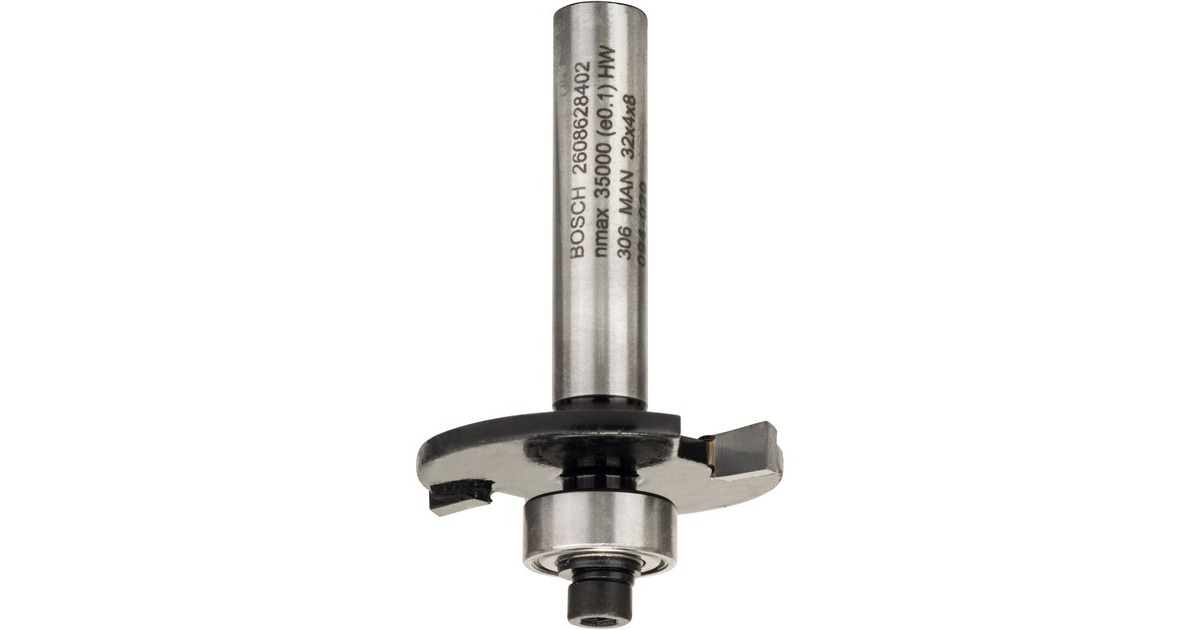 Bosch Scheibennutfräser Standard for Wood, Ø 32mm, Arbeitslänge 4mm(Schaft Ø 8mm, zweischneidig, Anlaufkugellager)