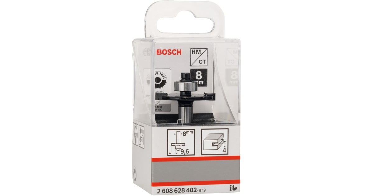 Bosch Scheibennutfräser Standard for Wood, Ø 32mm, Arbeitslänge 4mm(Schaft Ø 8mm, zweischneidig, Anlaufkugellager)