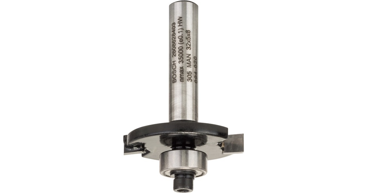 Bosch Scheibennutfräser Standard for Wood, Ø 32mm, Arbeitslänge 5mm(Schaft Ø 8mm, zweischneidig, Anlaufkugellager)