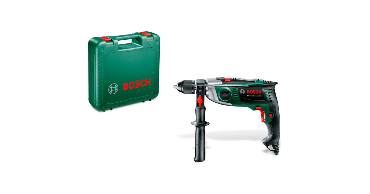 Bosch Schlagbohrmaschine AdvancedImpact 900(grün/schwarz, 900 Watt, Koffer) Bosch Schlagbohrmaschine AdvancedImpact 900(grün/schwarz, 900 Watt, Koffer)