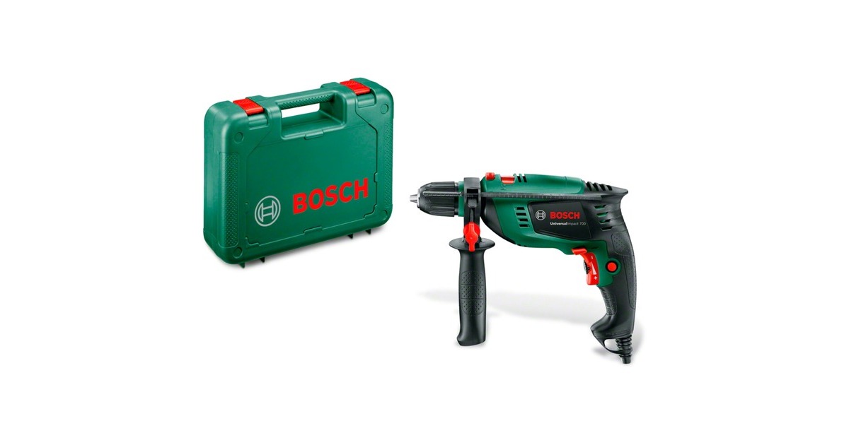 Bosch Schlagbohrmaschine UniversalImpact 800(grün/schwarz, 800 Watt, Koffer) Bosch Schlagbohrmaschine UniversalImpact 800(grün/schwarz, 800 Watt, Koffer)