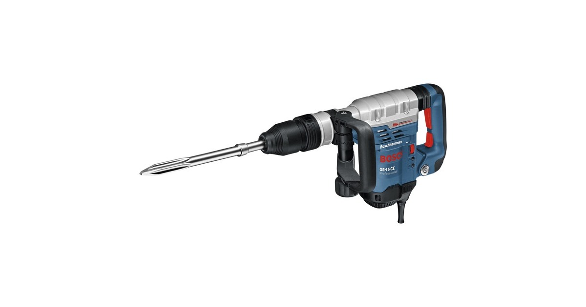 Bosch Schlaghammer GSH 5 CE Professional, Meißelhammer(blau/schwarz, 1.150 Watt, Koffer)