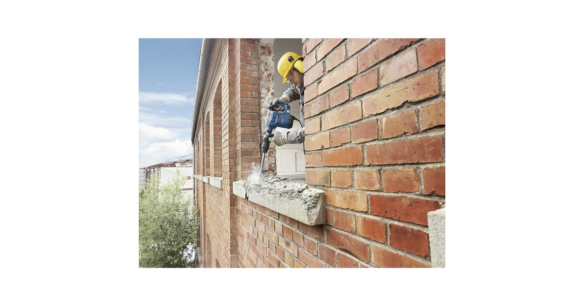 Bosch Schlaghammer GSH 5 CE Professional, Meißelhammer(blau/schwarz, 1.150 Watt, Koffer)