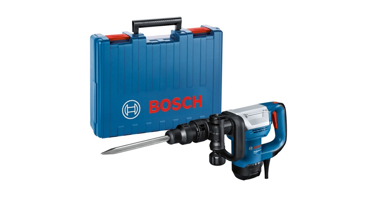 Bosch Schlaghammer GSH 5 Professional, Meißelhammer(blau/schwarz, 1.100 Watt, Koffer)