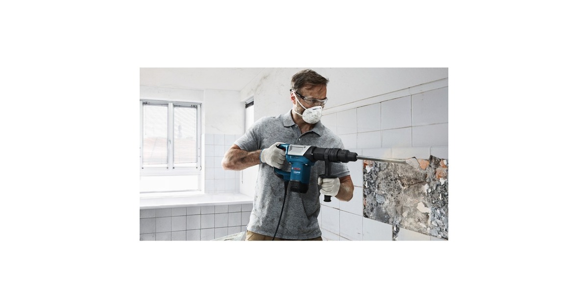 Bosch Schlaghammer GSH 5 Professional, Meißelhammer(blau/schwarz, 1.100 Watt, Koffer)