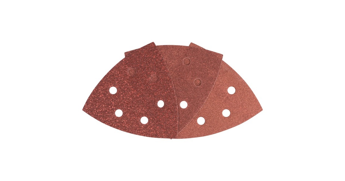 Bosch Schleifblatt-Set Delta, 105mm, 25-teilig(P60 / 120 / 180)