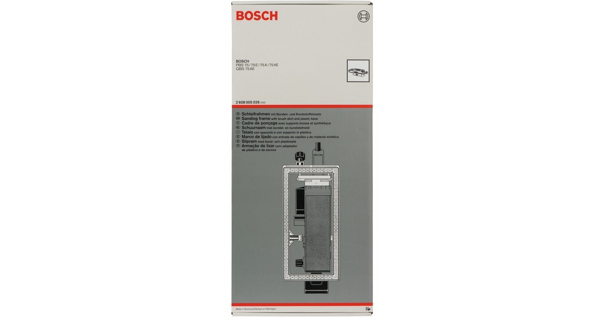 Bosch Schleifrahmen mit Bürsteneinsatz, für GBS 75 / PBS 75
