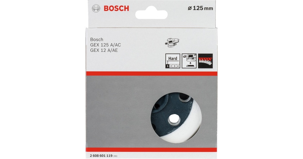 Bosch Schleifteller hart, Ø 125mm(schwarz)