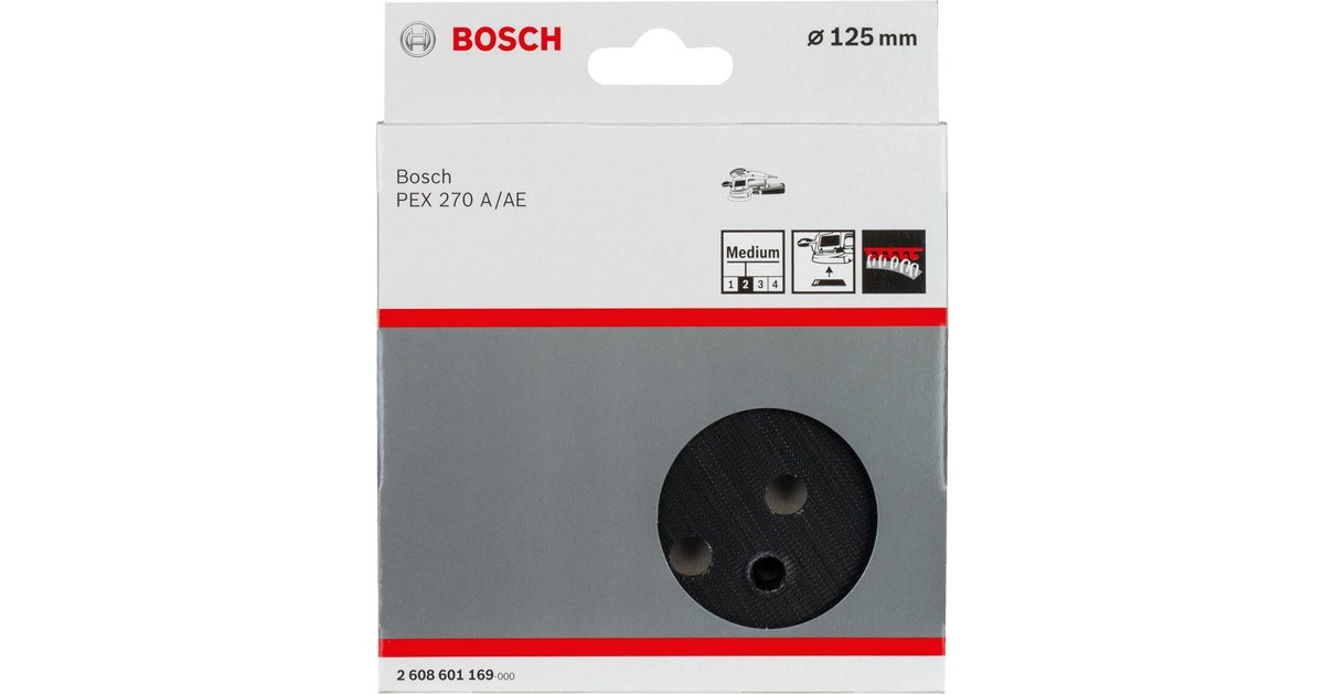 Bosch Schleifteller mittelhart, Ø 125mm(schwarz)