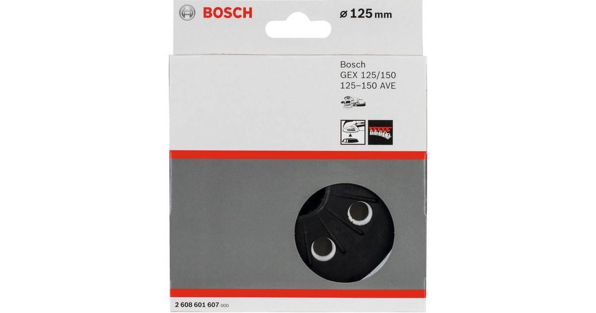 Bosch Schleifteller mittelhart, Ø 125mm(schwarz)