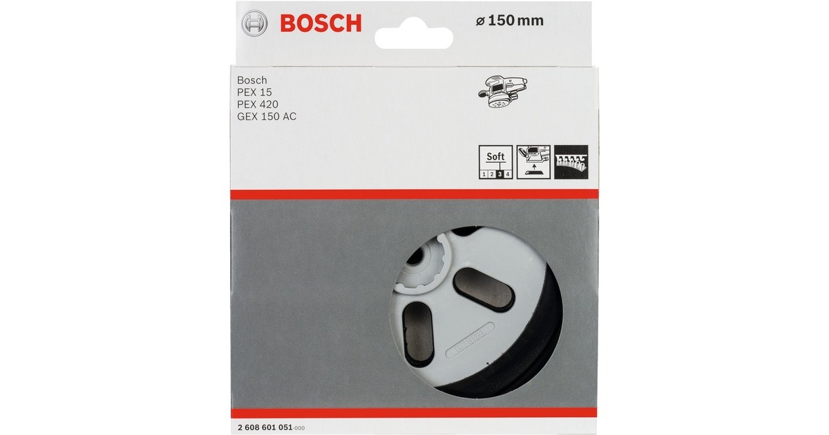 Bosch Schleifteller weich, Ø 150mm(schwarz)