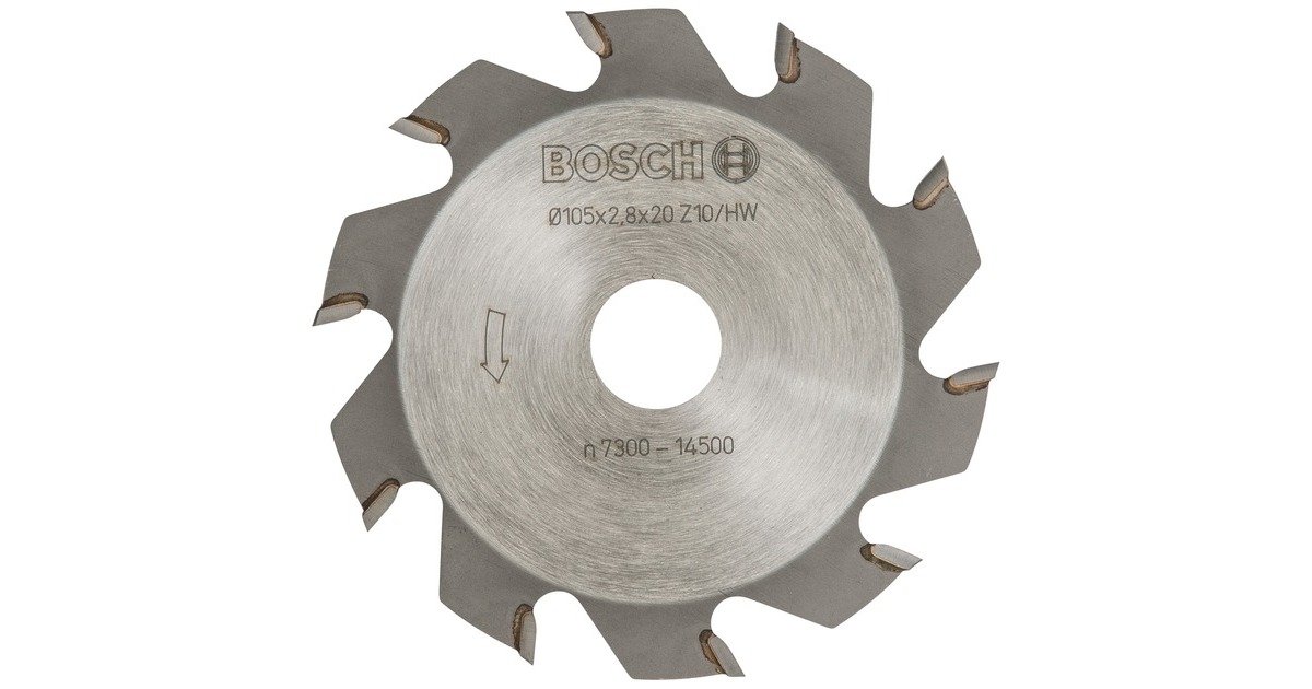 Bosch Schlitzfräser Ø 105mm x 20mm, 10Z(für Schattenfugenfräse GUF 4-22 A und PSF 22 A)