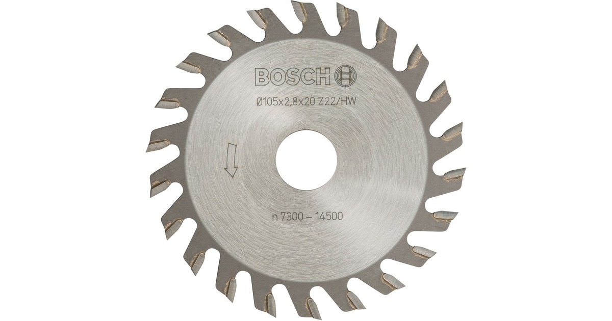 Bosch Schlitzfräser Ø 105mm x 20mm, 22Z(für Schattenfugenfräse GUF 4-22 A und PSF 22 A)